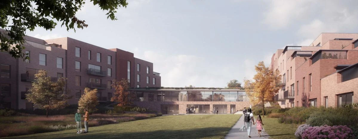 Courtyard architectural visualisation
