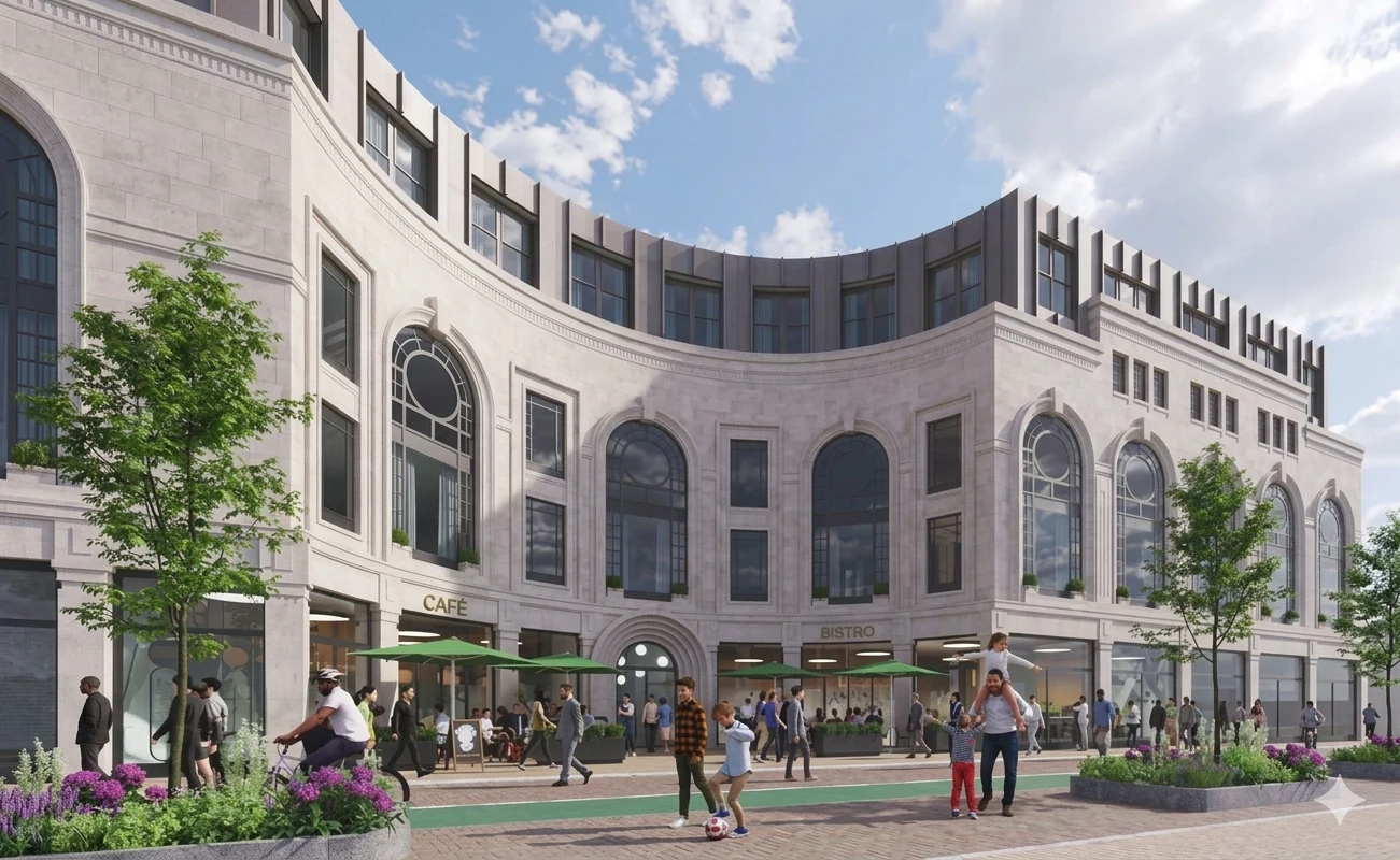 Proposed courtyard and heritage elevations