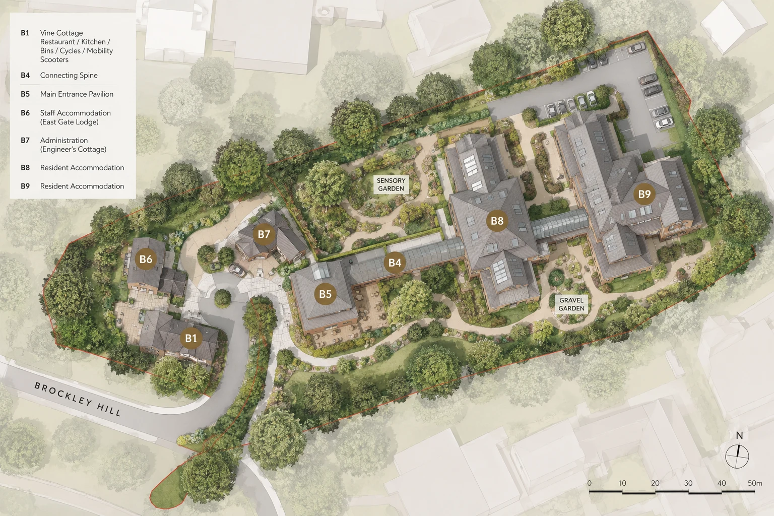 Illustrative site and landscape plan